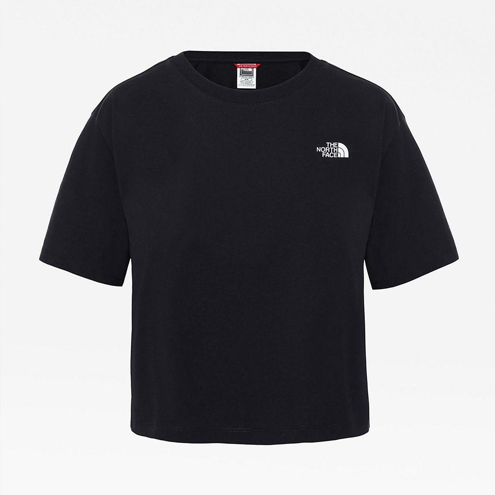 The North Face Cropped Simple Dome Γυναικεια T Shirt - Μαυρα (GAHP12354)